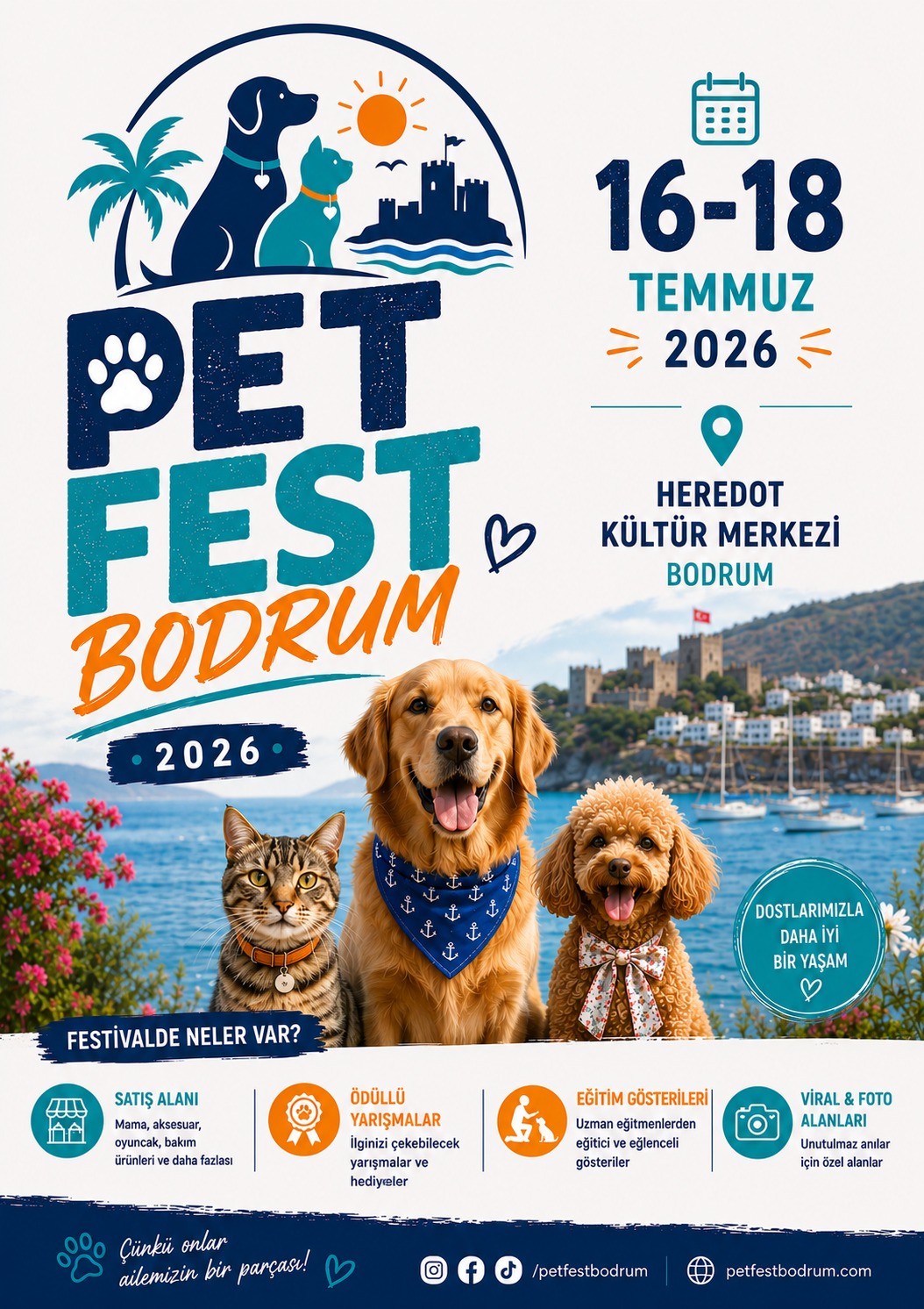 Pet Fest Bodrum 2026 afişi